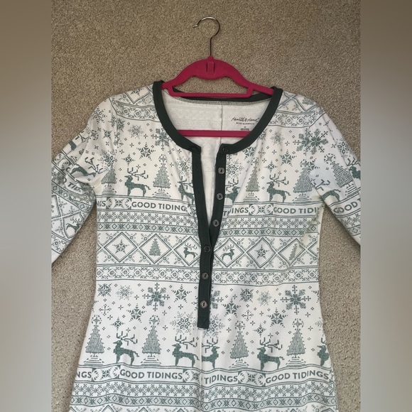 One-piece Sleepwear Onesie Jumper Romper PJ’s PJS pajamas XS jumpsuit lounge - Picture 3 of 6